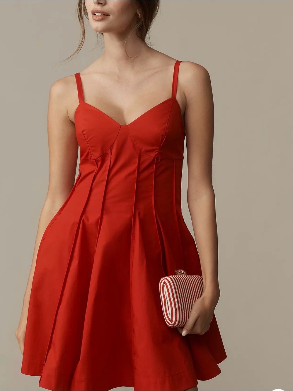 Anthropologie Mare Mare Cotton V-Neck Corset Mini Dress - Picture 4 of 6